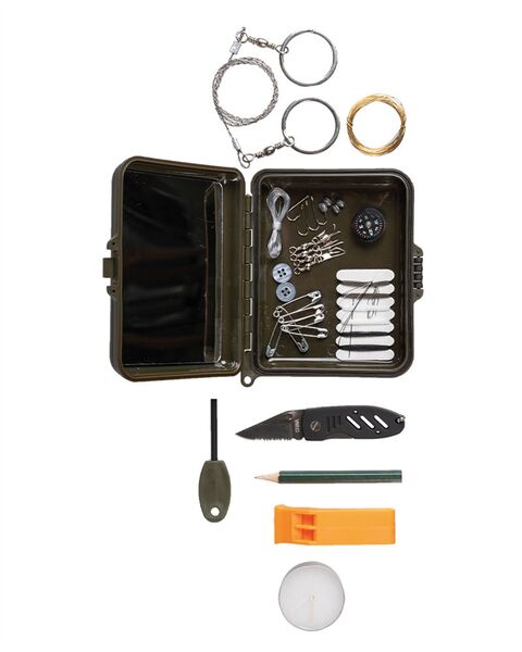 Survival Kit mit Kunststoffbox