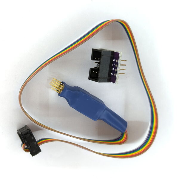 WSON8/QFN8 6x8 Clip mit Kabel und Anschlussleiste