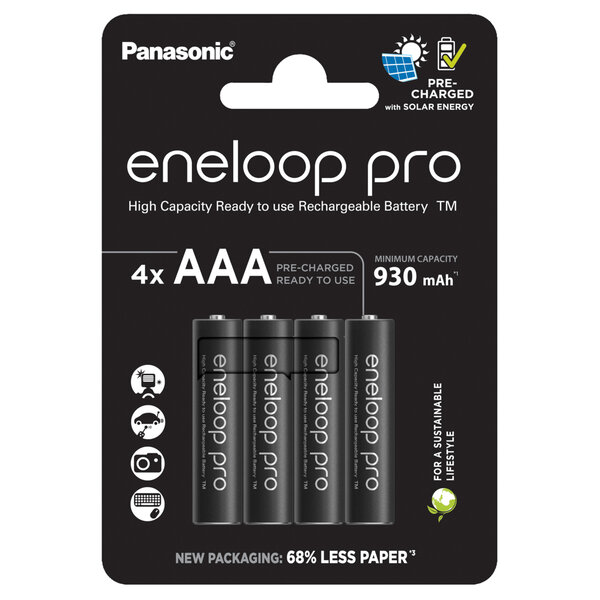 Panasonic Eneloop Pro Akku AAA (Micro) BK-4HCDE
