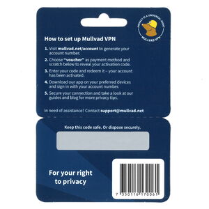 VPN Gutscheinkarte